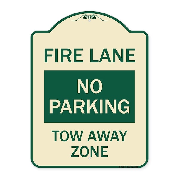 Signmission No Parking Tow-Away Zone Heavy-Gauge Aluminum Architectural Sign, 24" x 18", TG-1824-23605 A-DES-TG-1824-23605 - main